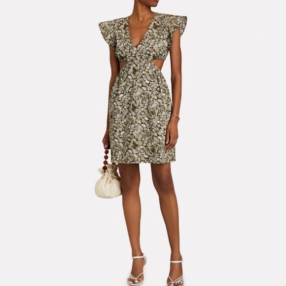 Rails Nyla Vine Mini Dress in Olive - Picture 4 of 10